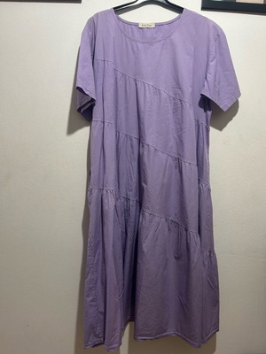 Women's violet dress with pockets like new