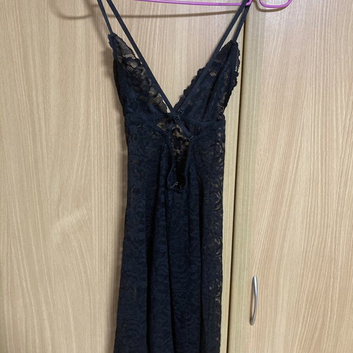 Med summer babydoll with black lace, size S