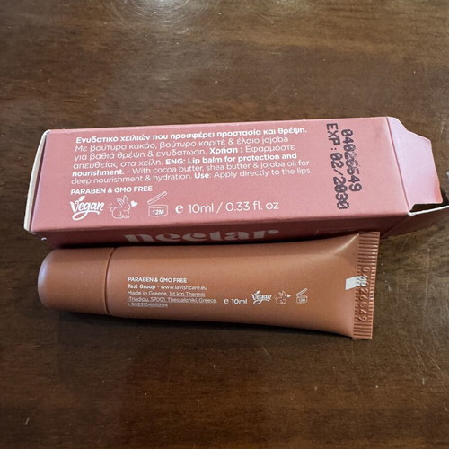 Lavish Care Lip Balm Nectar 10ml with nude shade and vanilla scent new