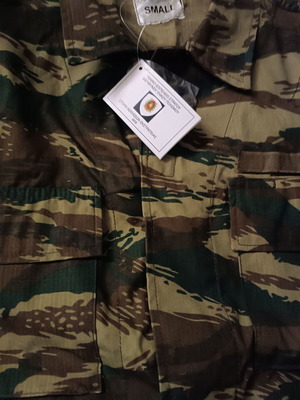 Camouflage military uniform new, size small