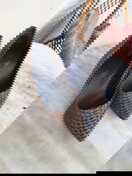 γόβες καφέ snake print 41