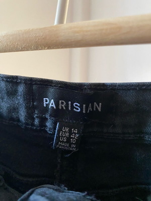 Μίνι φούστα με αποσπώμενη ζώνη Parisian μαύρη, σαν καινούργια, μέγεθος XL