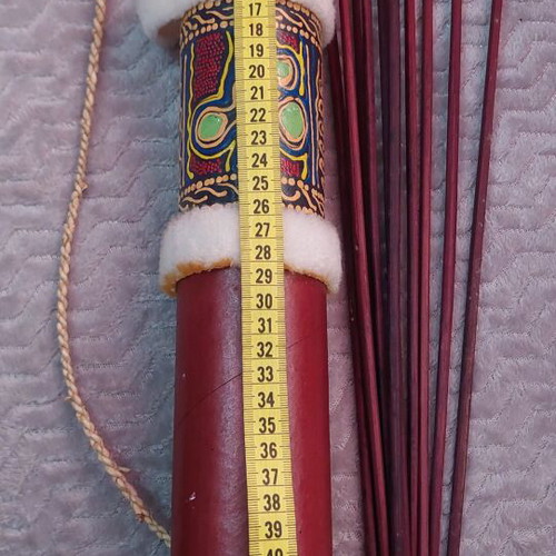 Decorative Indian quiver with ten arrows used