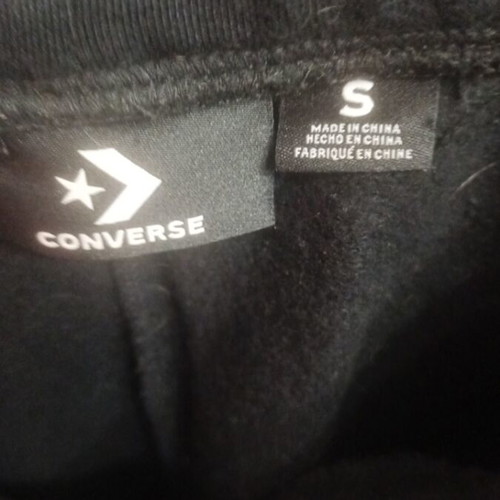 Converse black cotton sweatpants like new, size S