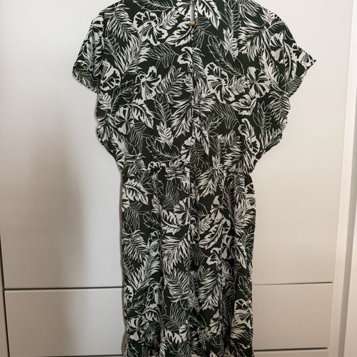 Summer dress OVS fashion size EUR 36 like new, white and green print