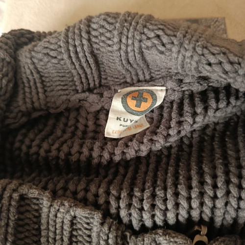Kuyichi knitted sweater XXL like new 100% cotton