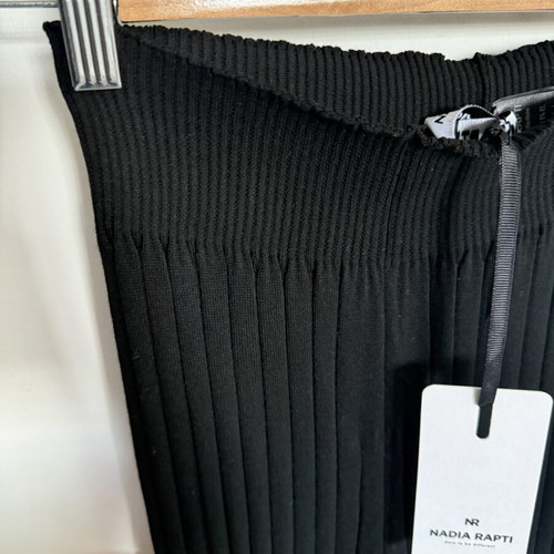 Nadia Rapti knitted pants new, size S 36 8, black