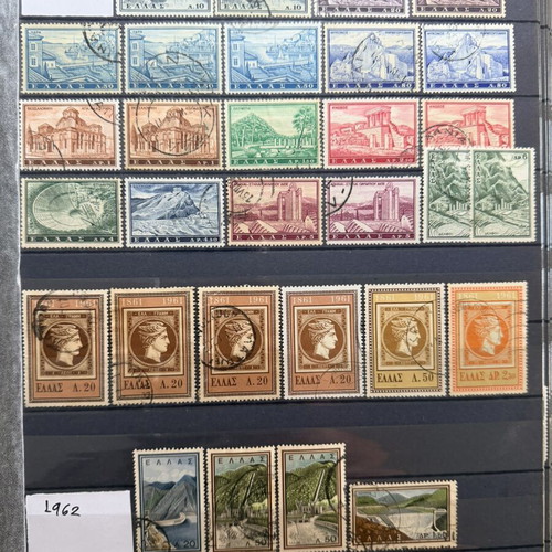 Leuchtturm album with used Greek stamps 1863-2020