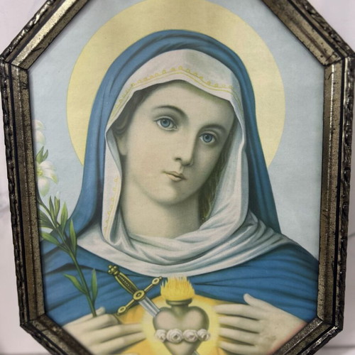 Печат на Светото сърце на Мария Богородица употребяван, викторианска епоха