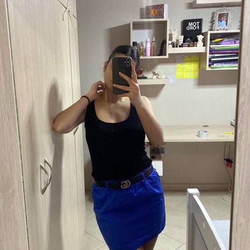 Desiree dress like new, size L/40, black and blue