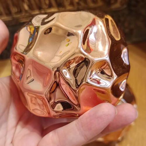Decorative candle holders and tree of life set rose gold like new