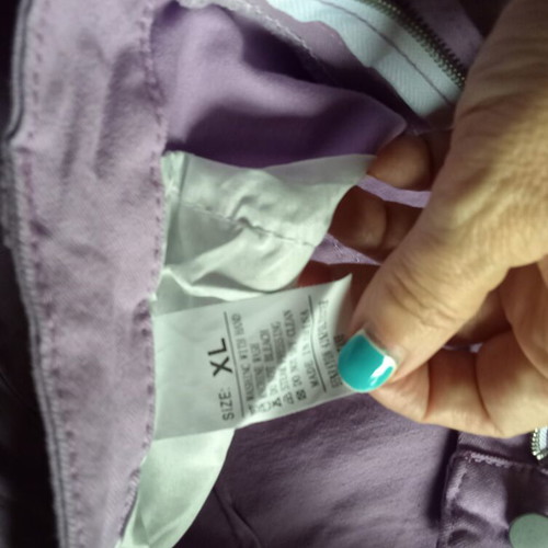 Jeans lilac elastic size XL like new