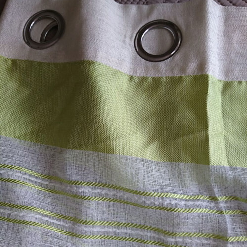 Curtain set with rings, 2 panels, 140×250 cm