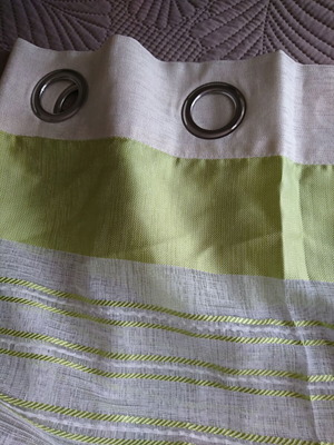 Curtain set with rings, 2 panels, 140×250 cm