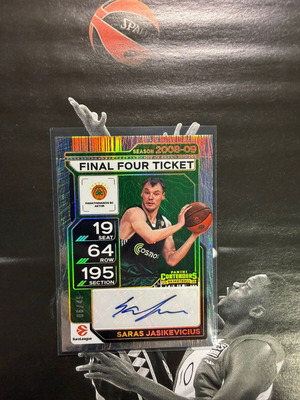 Saras Jasikevicius Final Four Ticket Autograph καινούργιο Panini Contenders EuroLeague 2025-26
