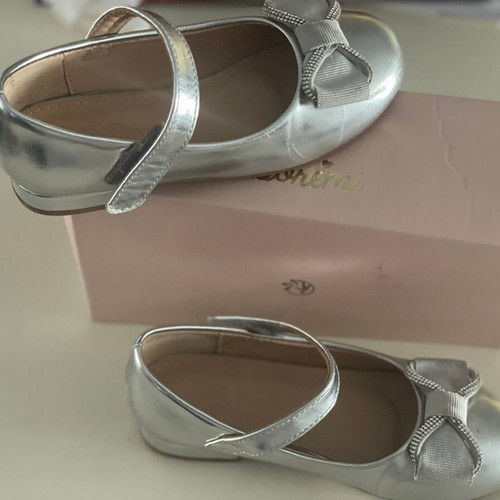 Doremi Silver Ballerina Shoes Like New Size 28