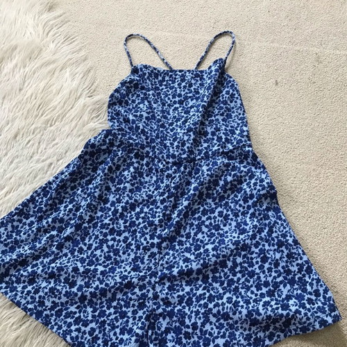 M&S dress-shorts new white with blue flowers