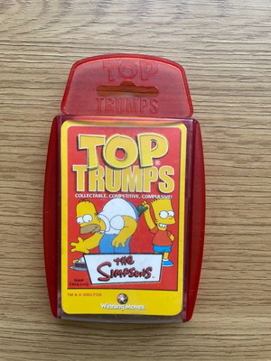 Top Trumps The Simpsons 2003 μεταχειρισμένο, με κουτί και 30 κάρτες