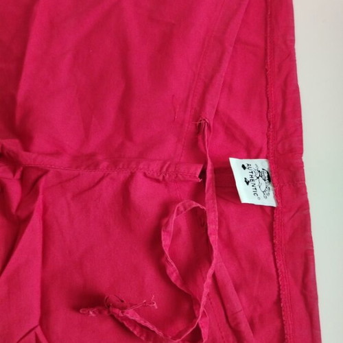 Women's summer pants like new, red with integrated belt