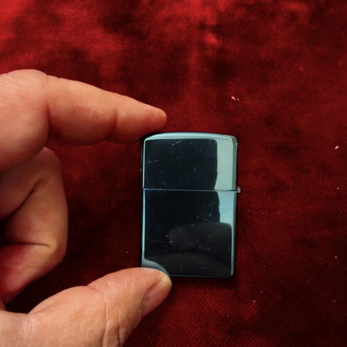 Zippo lighter Sapphire Blue 2006, like new