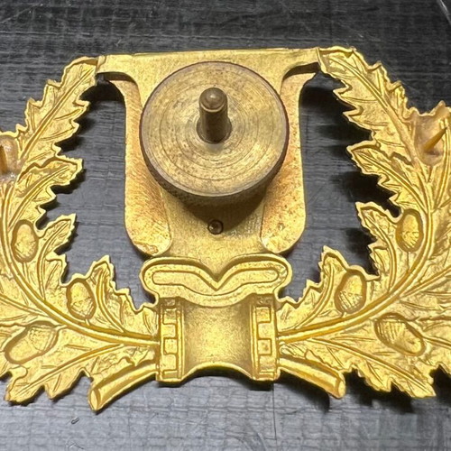 Firefighter Hat Badge like new, metal with enamel