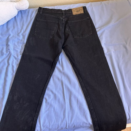Levi's jeans with leather label, black, size L