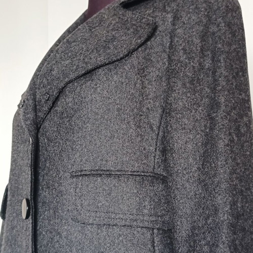 Toi & Moi wool short coat new in dark gray