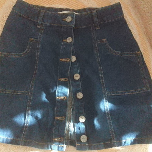 Denim skirt Pink Woman No 34 like new, short blue