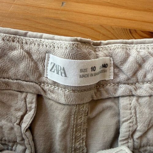 Zara beige bermuda shorts for boys like new, size 140 cm