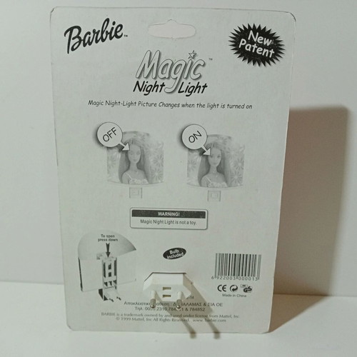 Mattel Barbie night light 1999 new European power 230V-50Hz