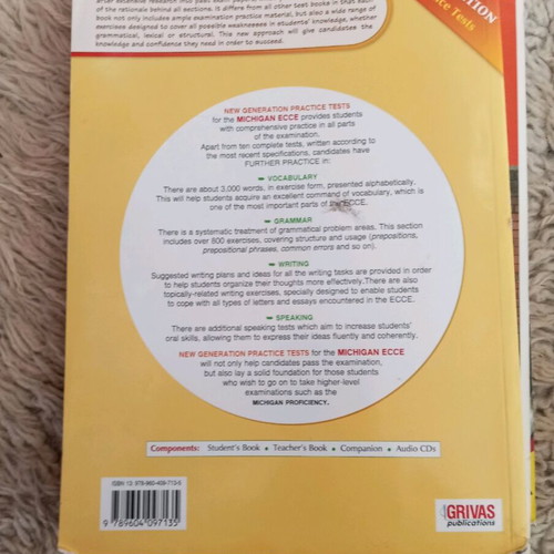 Michigan Ecce 10 practice tests used