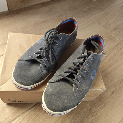 Fred Perry Kingston Suede men's shoes size 42 like new, blue