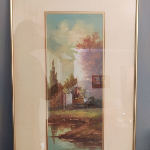 Oil paintings by Tasos like new, framed set or single