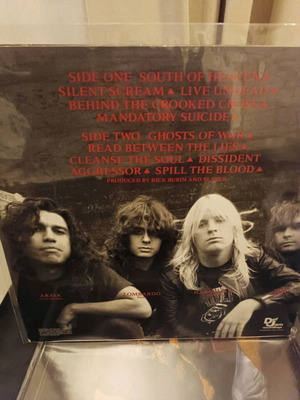 Δίσκος βινυλίου Slayer South of Heaven μεταχειρισμένος, near mint