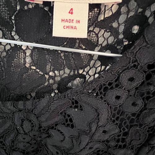 Brooks Brothers floral lace blouse black, like new