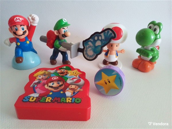  6 sillektikes figoures Super Mario McDonald's paketo