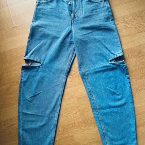 Salt & Pepper jeans like new with cutouts, size S 36 8, blue