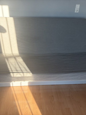 IKEA NYHAMN sofa bed, dark blue-grey cover