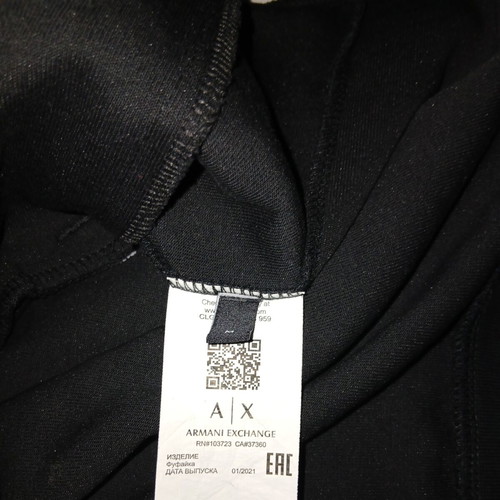 Armani Exchange black hoodie size M like new