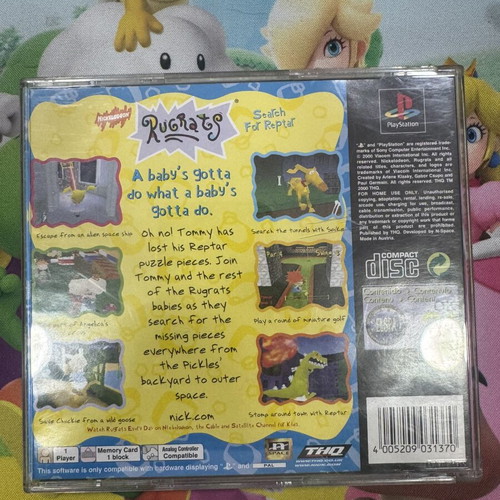 Rugrats Search for Reptar PlayStation PS1 game used, complete with booklet