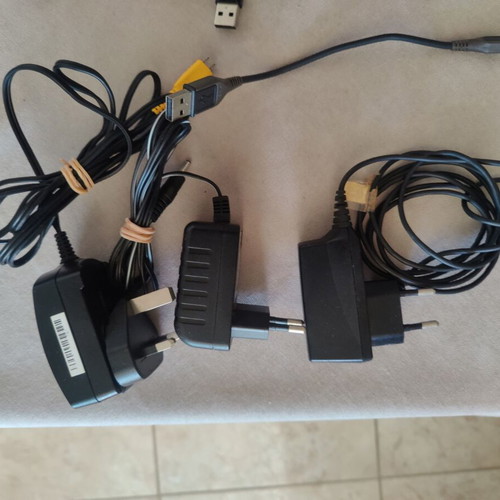 Bundle of telephony chargers and adaptors used