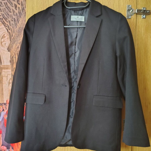 H&M black jacket for girls, size 146 cm