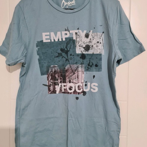 Jack & Jones men's t-shirt like new, turquoise, size XL