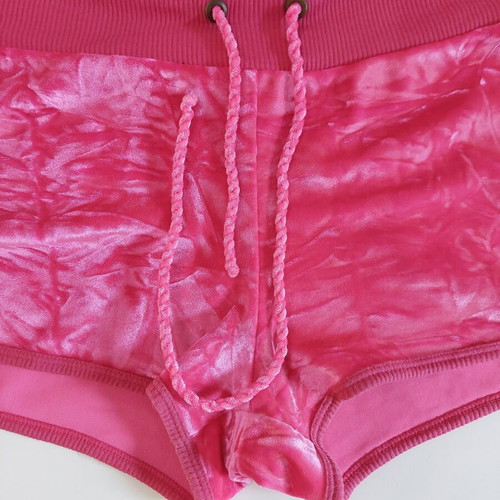 Calzedonia velour shorts size medium, like new, fuchsia