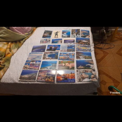 Set of 43 postcards with various landscapes from Crete