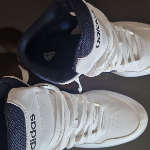 Adidas Hoops 3.0 men's sneakers like new, size 44.5, white and blue