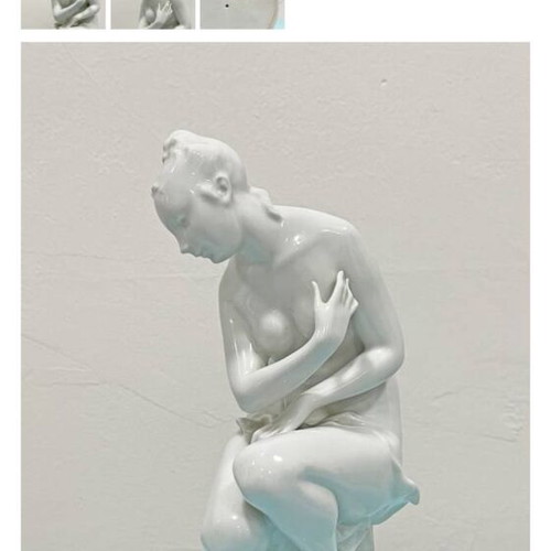 Herend porcelain sculpture like new, signed and numbered, 23 cm