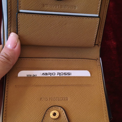 Mario Rossi leather women's wallet WW-241 new with RFID protection and box
