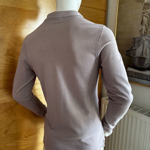 Burberry men's pique polo shirt new, size S, mauve