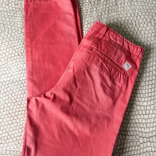 Scotch&Soda cotton pants red coral like new, size L